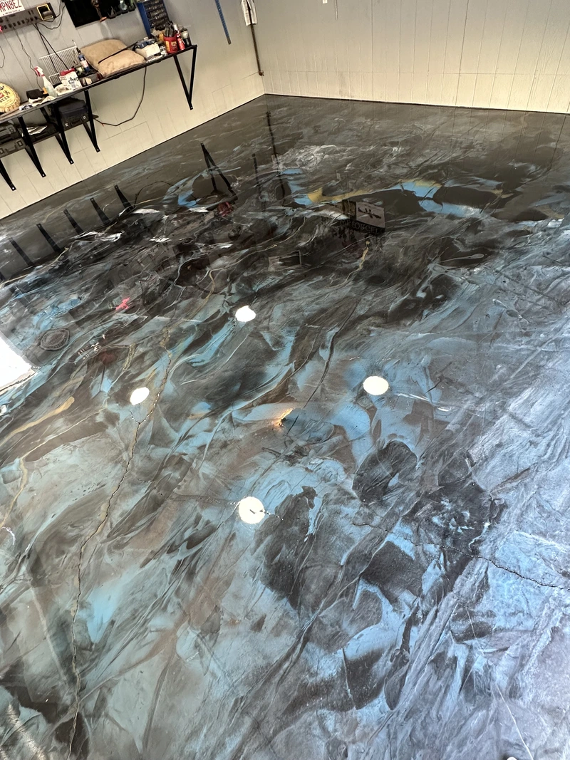 Garage floor epoxy coating
